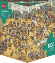 Puzzle 1500 elementów – Wiejski targ