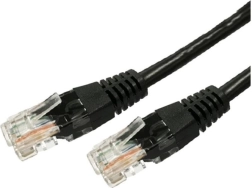 Patch kabel RJ45 UTP kat. 6A 1 m, czarny
