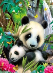 Ravensburger puzzle Lovely Panda 300 elementów