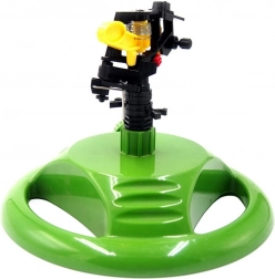 Ogrodowy obrotowy zraszacz na pulsującej podstawie - zielony