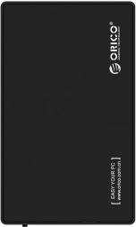 Orico zewnętrzna obudowa do 3.5" HDD/SSD, USB 3.0 5 Gbps, USB‑A do USB‑B, czarny