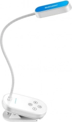 Glocusent Mini bezprzewodowa lampka z klipsem biała