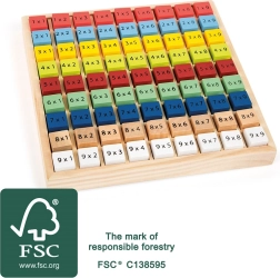 small foot drewniana edukacyjna tablica do tabliczki mnożenia