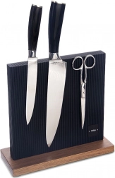 Dwustronny magnetyczny stojak na noże Black 24 × 24 cm