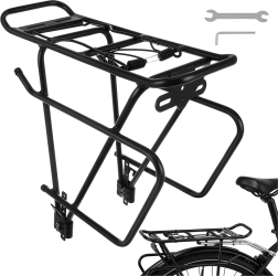 Tylny bagażnik rowerowy Trizand 38 × 13,5 × 35 cm, udźwig 25 kg