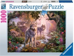 Puzzle 1000 elementów Ravensburger – letnia wilcza rodzina