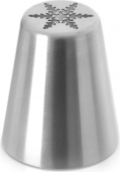 Rusyjska tylka cukiernicza śnieżynka ze stali nierdzewnej