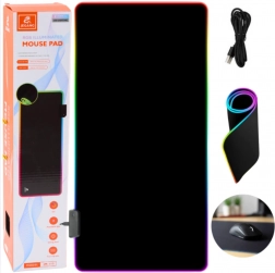 Gamingowa podkładka pod mysz i klawiaturę z podświetleniem RGB 80 × 30 cm