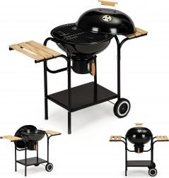 Grill ogrodowy na węgiel drzewny z pokrywą i półkami MultiGarden