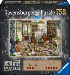 Puzzle Ravensburger Exit: Atelier artysty 759 elementów