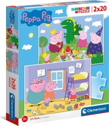 Puzzle Świnka Peppa - Clementoni 2x20 elementów