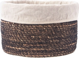 Naturalny koszyk do przechowywania z materiałową wkładką 24 × 15 cm