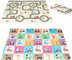 Składana dwustronna piankowa mata edukacyjna 178×198 cm z torbą