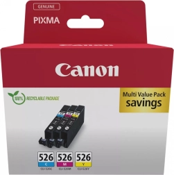 Multipak Canon CLI-526 cyjanowy/karmazynowy/żółty