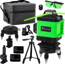 Laserowa poziomica 4D 16 linii z zielonym światłem