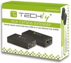 Extender VGA z transmisją dźwięku przez kabel Cat5e/6 do 300 m