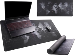 Duża podkładka na biurko z mapą świata 40 × 90 cm