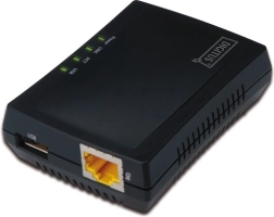 Wielofunkcyjny sieciowy serwer wydruku i hub USB z NAS, 1× USB 2.0, 1× RJ45, LAN 10/100 Mb/s