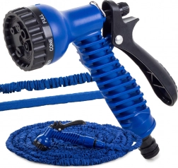 Rozciągliwy wąż ogrodowy z wielofunkcyjnym spryskiwaczem