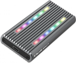 Zewnętrzna obudowa na dysk M.2 SSD z USB‑C, podświetleniem RGB i pojemnością do 4 TB