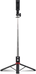 Bluetooth selfie stick z teleskopowym statywem 110 cm