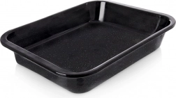 Emaliowana głęboka prostokątna blacha do pieczenia 41 × 32 × 6 cm