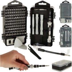 Zestaw precyzyjnych śrubokrętów i bitów 115 szt.