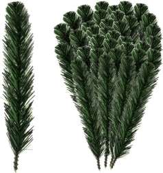 Syntetyczne gałązki świerkowe 29 cm - opakowanie 40 sztuk