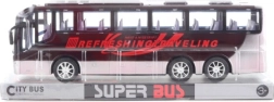 Czarny autobus z napędem bezwładnościowym