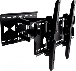 Uchwyt ścienny na TV 32-100 cali, czarny metalowy, z udźwigiem 100 kg