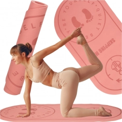 Różowa mata do ćwiczeń i skakania