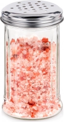 Szklany pojemnik na przyprawy z dozującym sitkiem 350 ml