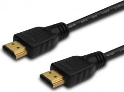 Kabel HDMI 2.0 1,5 m, czarny, pozłacane złącza
