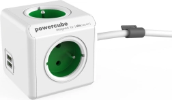 Listwa zasilająca PowerCube Extended USB 1,5 m zielona
