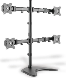 Stojak na cztery monitory, 27 cali, obrót 360°