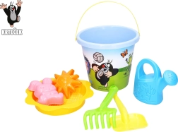 Zestaw do piasku Krecik duży 3,5 l niebieski