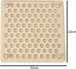 Drewniana edukacyjna układanka Mozaika Montessori, 77 szt.