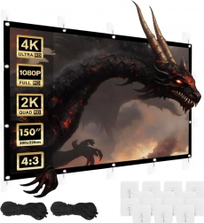 Ekran projekcyjny Maclean 150" 300x220 cm 4:3