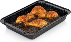 Brytfanna z rusztem z granitową powłoką nieprzywierającą 37,5 × 25,5 × 5 cm