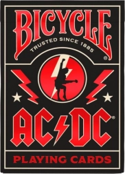 Karty do gry Bicycle inspirowane AC/DC