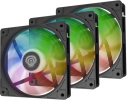 Zestaw 3 wentylatorów GENESIS Oxal 120 ARGB, czarne
