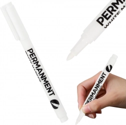 Permanentny biały marker do opon, szkła i stali – wodoodporny, szybkoschnący, 1 mm