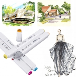 Dwustronne markery alkoholowe TOUCHFIVE PRO 80 szt.