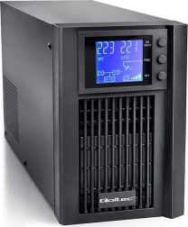 UPS zasilacz awaryjny Qoltec 1 kVA 800 W z czystą sinusoidą, AVR i LCD