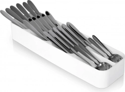 Biały wkład organizer na sztućce do szuflady 39 × 11,5 cm