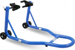 Przedni motocyklowy stojak stalowy niebieski 250 kg, regulowany