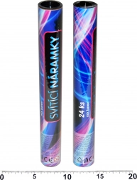 Świecące bransoletki – zestaw 24 szt. w tubie