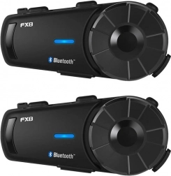 Interkom do motocykli Fodsports FX8 – Zestaw podwójny