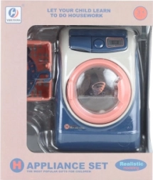 Dziecięca plastikowa pralka na baterie z dźwiękiem