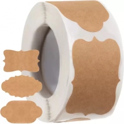 Samoprzylepne vintage etykiety na rolce 300 szt.